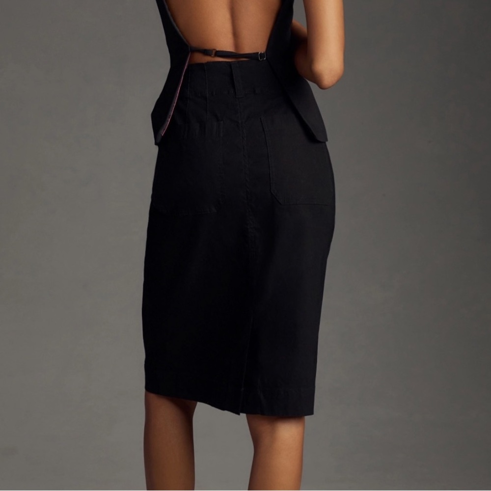 Anthropologie Maeve Colette Black Skirt Large NWT - Picture 3 of 11